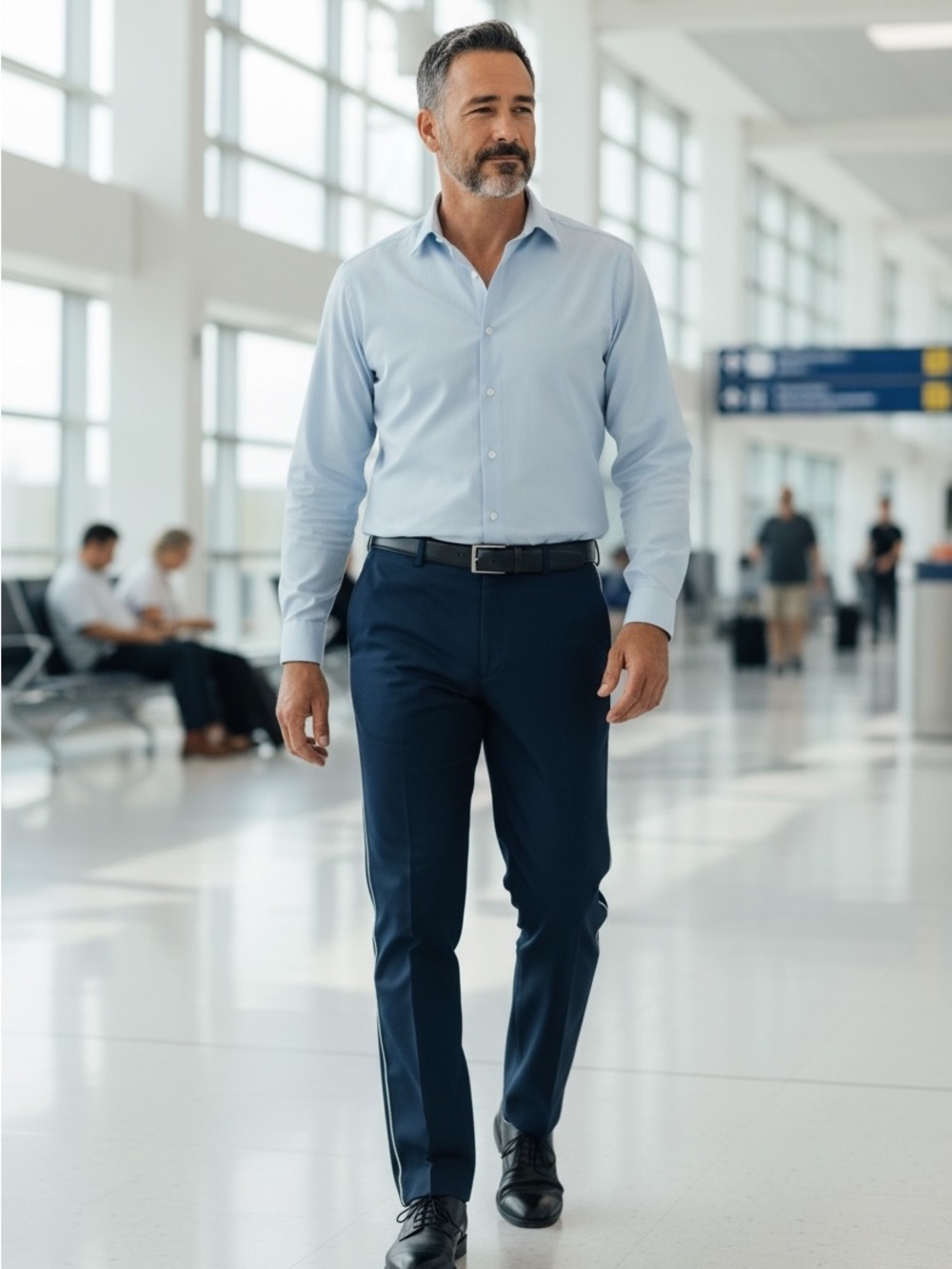 Men's Flying Cross LAPD Navy Blue Uniform Pants Freedom Fit Size 38 NWT